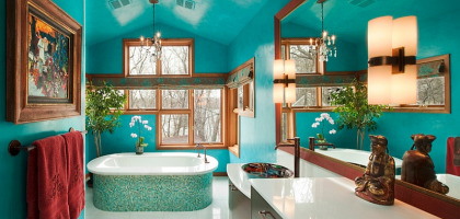  Kaip įtraukti naują spalvą į vonios interjerą?