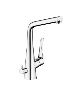 Plautuvės maišytuvas Hansgrohe Metris su uždaromuoju ventiliu chromas
