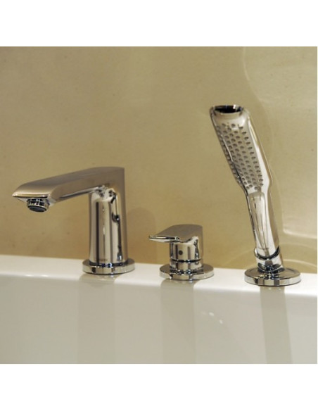 Vonios maišytuvo komplektas Hansgrohe PuraVida trijų dalių chromas