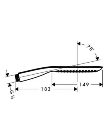 Dušo galva Hansgrohe PuraVida 120 Air 1jet chromas