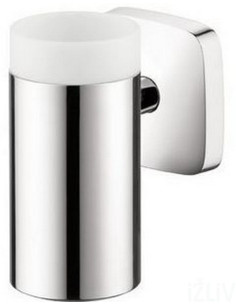 Stiklinė su laikikliu prie sienos Hansgrohe PuraVida chromas