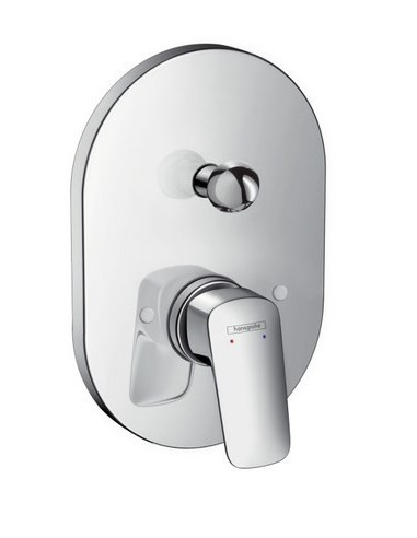 Potinkinis vonios maišytuvas Hansgrohe Logis dviejų kanalų ovalus chromas