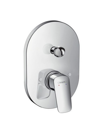 Potinkinis vonios maišytuvas Hansgrohe Logis dviejų kanalų ovalus chromas