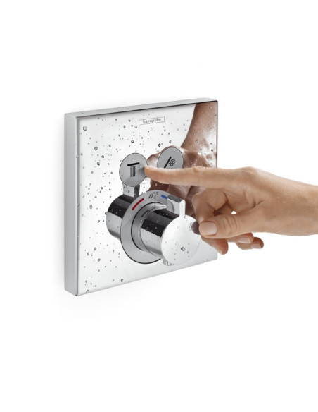 Potinkinis termostatinis maišytuvas Hansgrohe ShowerSelect dviejų kanalų