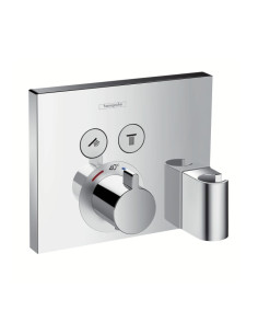 Potinkinis termostatinis maišytuvas Hansgrohe ShowerSelect dviejų kanalų su dušo galvutės laikikliu