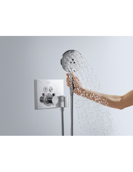 Potinkinis termostatinis maišytuvas Hansgrohe ShowerSelect dviejų kanalų su dušo galvutės laikikliu