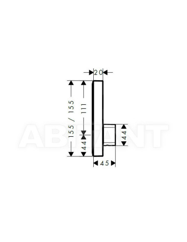 Potinkinis termostatinis maišytuvas Hansgrohe ShowerSelect vieno kanalo 22 l/min.