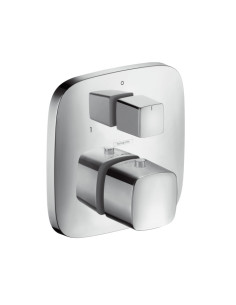 Potinkinis termostatinis maišytuvas Hansgrohe PuraVida dviejų kanalų chromas