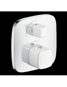 Potinkinis termostatinis maišytuvas Hansgrohe PuraVida dviejų kanalų baltas/chromas