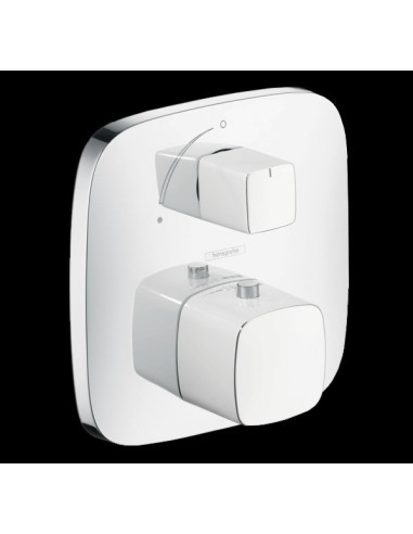 Potinkinis termostatinis maišytuvas Hansgrohe PuraVida dviejų kanalų baltas/chromas