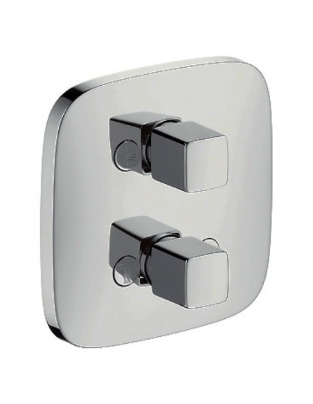 Potinkinis uždaromasis ventilis Hansgrohe PuraVida trijų kanalų chromas