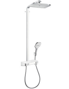 Termostatinė dušo sistema Hansgrohe Raindance Select E 360 1jet ST baltas/chromas