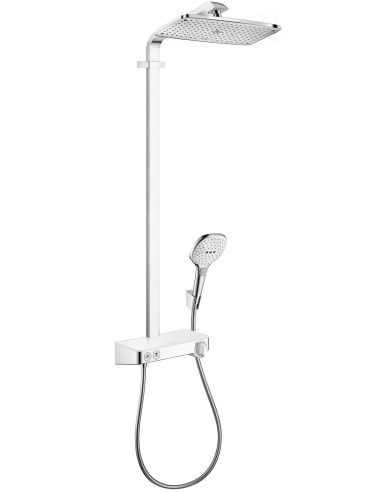 Termostatinė dušo sistema Hansgrohe Raindance Select E 360 1jet ST baltas/chromas
