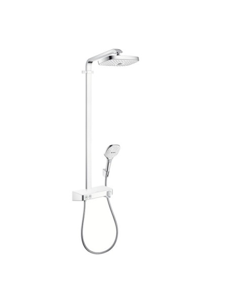 Termostatinė dušo sistema Hansgrohe Raindance Select E 300 2jet ST baltas/chromas