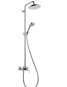 Dušo sistema Hansgrohe Croma Select E 180 2jet chromas