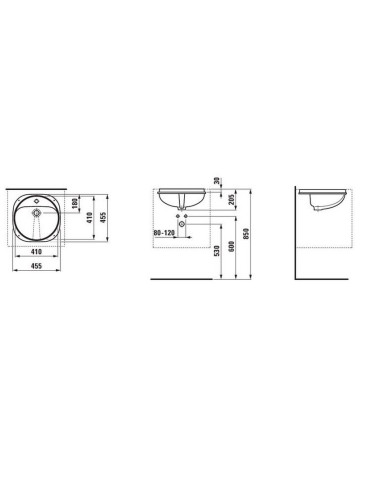 Praustuvas Laufen Fiora 48,5x48,5...