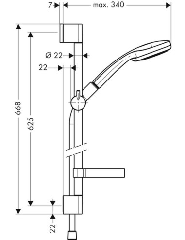 Hansgrohe Croma 100 Vario / Unica'C...