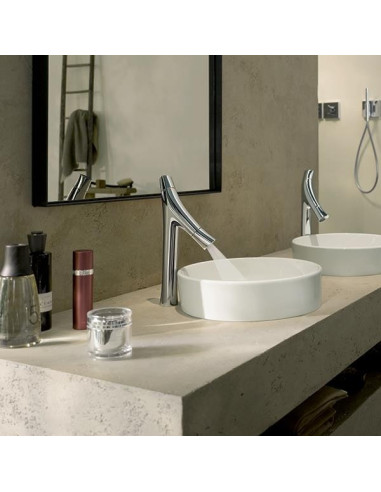 Praustuvo maišytuvas Hansgrohe Axor Strack Organic 365 be dugno vožtuvo