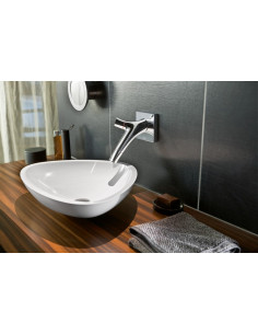Potinkinis praustuvo maišytuvas Hansgrohe Axor Strack Organic dviejų rankenėlių