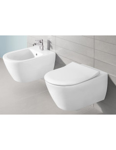 Pakabinamas unitazas Villeroy & Boch Subway 2.0 su soft-close slim dangčiu