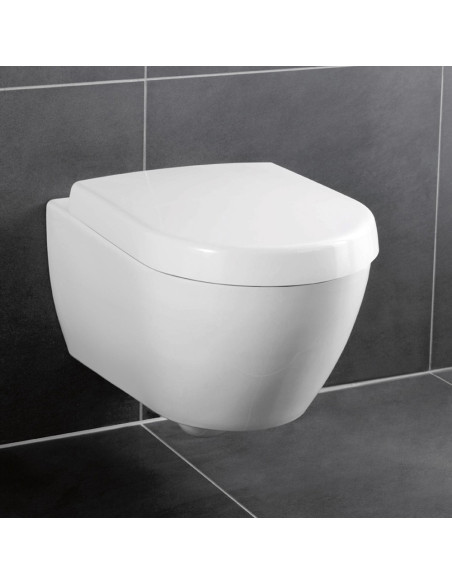 Pakabinamas unitazas Villeroy & Boch Subway 2.0 su soft-close dangčiu