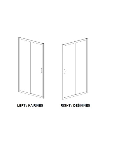 Radaway Premium Plus DWJ dušo durys