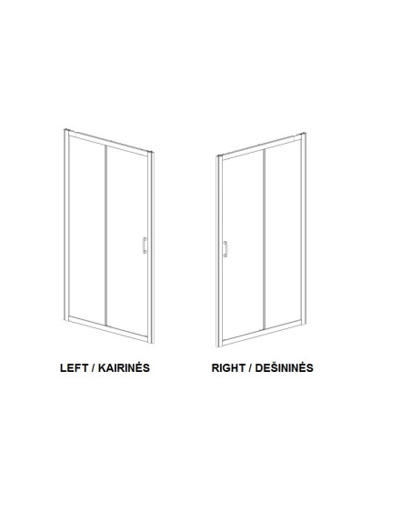 Radaway Premium Plus DWJ dušo durys