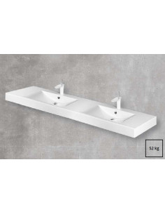 Akmens masės praustuvas Long Step Duo 2003x490