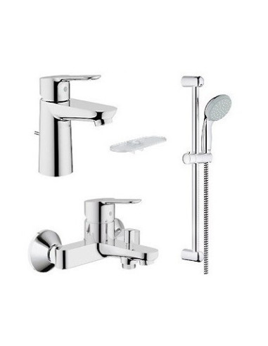 Maišytuvų ir dušo stovo komplektas Grohe BauEdge