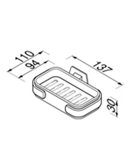 Muiline su laikikliu (plastikine) Geesa Standard 5155