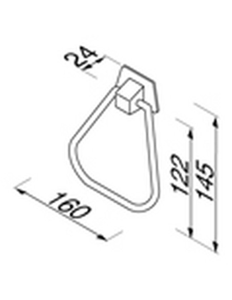 Rankšluosciu laikiklis -žiedas 160mm Geesa Standard 5251