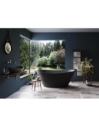 Silkstone Graphite laisvai pastatoma vonia Paa Amore 160x850
