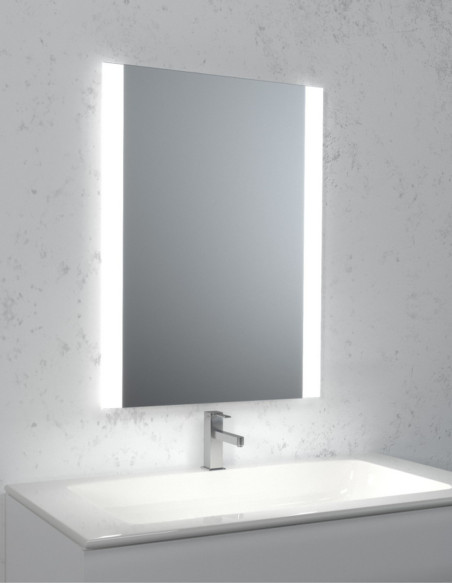 Keturkampis veidrodis EASY 03 su LED apšvietimu