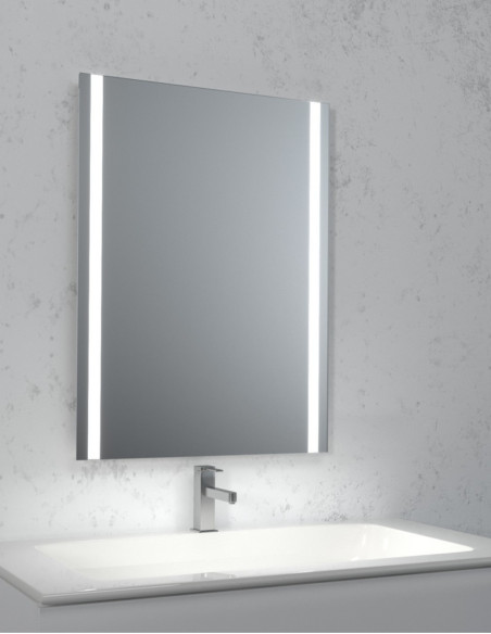 Keturkampis veidrodis EASY 05 su LED apšvietimu