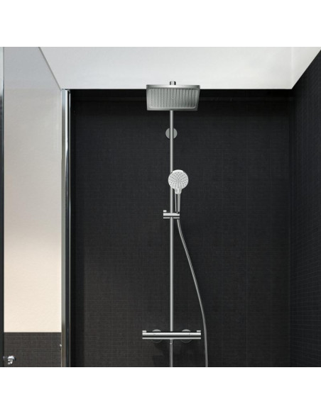 Dušo sistema 240x240 1jet Showerpipe su termostatu
