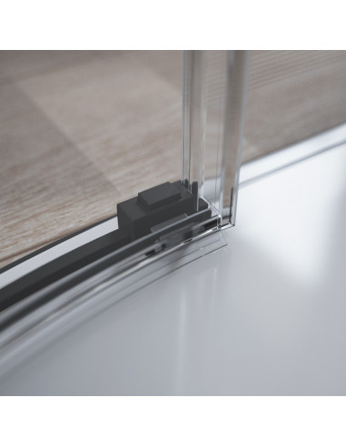 Radaway Idea Black PN DWD vonios sienelė