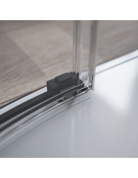 Radaway Idea Black PN DWD vonios sienelė