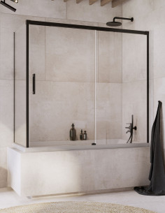 Radaway Idea Black PN DWJ+ S vonios sienelė