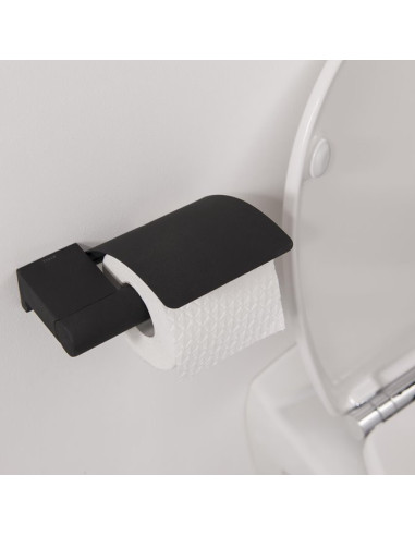 Juodas WC popieriaus laikiklis Bold...