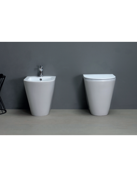 Pristatomas prie sienos unitazas FORMA EasyClean 540x370x430 baltas
