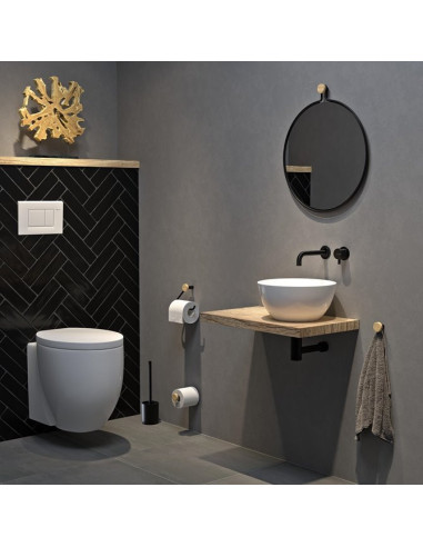 Juodas WC popieriaus rezervas SEM
