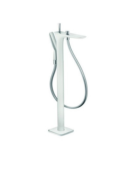 Vonios maišytuvas Hansgrohe PuraVida montuojamas ant grindų baltas/chromas