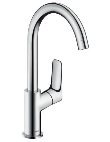 Maišytuvas praustuvui Hansgrohe Logis 210 sukiojamu snapu ir su dugno vožtuvu chromas