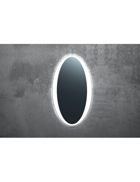 Ovalus veidrodis PAOLO su LED apšvietimu