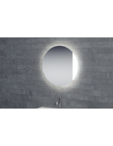 Apvalus veidrodis LUNA su LED apšvietimu