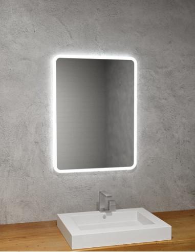 Keturkampis veidrodis SIENA su LED apšvietimu