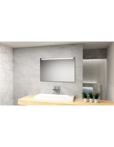 Keturkampis veidrodis EASY 01 su LED apšvietimu