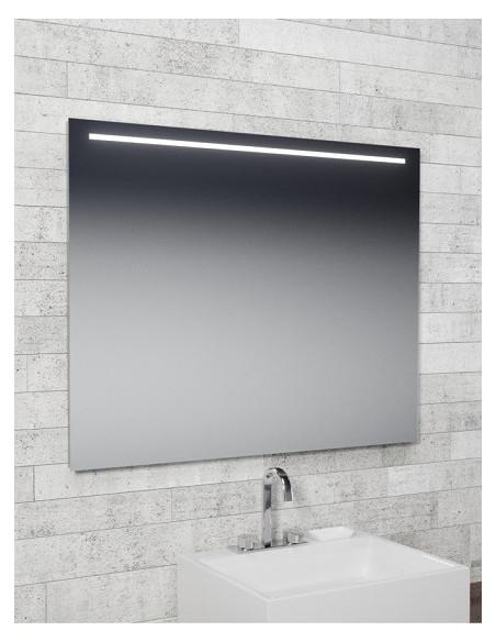 Keturkampis veidrodis EASY ALU 01 su LED apšvietimu