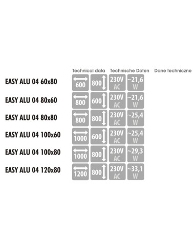 Keturkampis veidrodis EASY ALU 04 su...