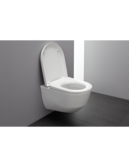 Pakabinamo WC komplektas - Tece 4in1 rėmas + unitazas Laufen Pro New Rimless su SoftClose plonu dangčiu